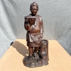 備前焼 二宮金次郎像 置物 高さ33cm - メルカリ