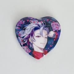 にじさんじ Rose Valentine 不破湊 ランダムハート型缶バッジ - メルカリ