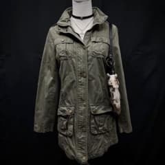 平成ギャル y2kグランジ ダークコア ミリタリージャケット ギミック