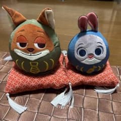 ディズニー ズートピア ジュディ ニック だるま ぬいぐるみ 正月 レア