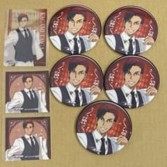 黒子のバスケ 黒バス GIGOカフェ 缶バッジ 特典 ステッカー 黄瀬涼太