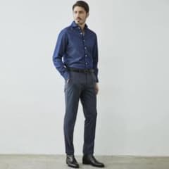 極美品 ガリポリ ダークブルーデニム長袖シャツ 44 - メルカリ