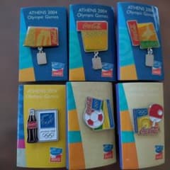 非売品 コカ・コーラ×アテネオリンピック2004 ピンバッジ - メルカリ