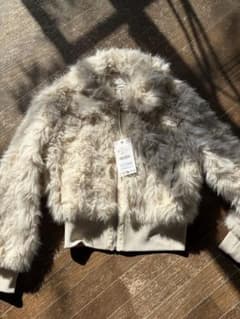 ZARA フェイクファーボンバージャケット S - メルカリ
