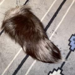 平成ギャル ファー リアルファー 尻尾 しっぽ キーホルダー 浜崎あゆみ