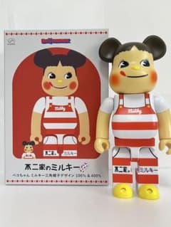 BE@RBRICK ペコちゃん ミルキー三角帽子 400％サイズのみ - メルカリ