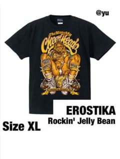 ロッキンジェリービーン Tシャツ XL ブラック エロスティカ 新品未着用