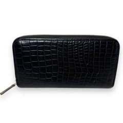 極美品□ホワイトハウスコックス ブライドルレザー クロコ型押し 長