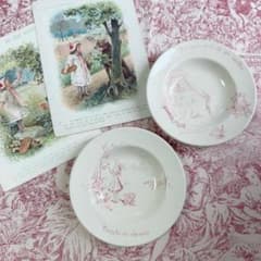 セール フランスアンティーク おままごと食器 赤ずきん ジアン Gien 赤