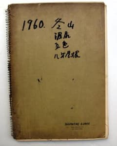 柴田善登「冬山、沼尻、五色、八方尾根」スケッチブックの素描26枚