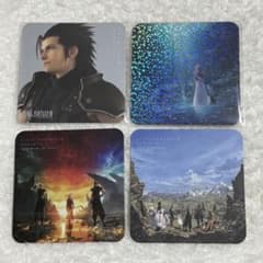 FF7 スクエニカフェ コースター ザックス エアリス 集合 2種 4枚セット