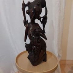女神 木彫り 彫刻 エスニック 仏教美術 インドネシア バリ島 - メルカリ