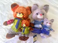 ズートピア ニック ジュディ ユニベアシティ ぬいぐるみ キーチェーン