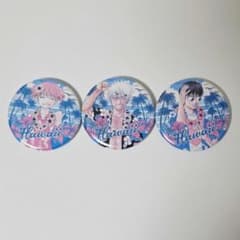 銀魂 大銀魂展 ハワイ缶バッジ 坂田銀時 志村新八 神楽 - メルカリ