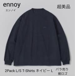 超美品 ennoy エンノイ 2Pack L/S T-Shirts ネイビー L - メルカリ