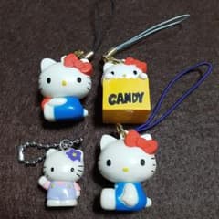 ハローキティ ストラップ型キーホルダー 4個セット ks43 - メルカリ