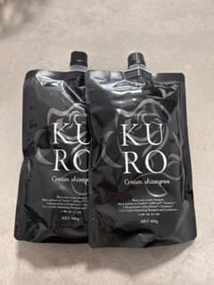 KURO クリームシャンプー ナチュラルブラック 400g 2個セット - メルカリ
