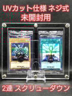 アクリルフレーム クリア【UVカット仕様未開封用 2連スクリューダウン