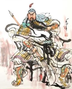 関羽立像 関公 関二爺 人物画 中国水墨画|mercariメルカリ官方指定廠商
