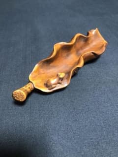 茶道具 黄楊木 木彫 蛙 茶合 茶則 茶量 仙媒 - メルカリ