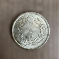 貿易銀 明治9年】蔵出し品 旧硬貨 貨幣 龍図 菊紋 遺品整理 近代貨幣