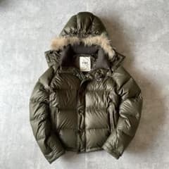 00s archive y2k ファーダウンジャケット微光沢 短丈ギミックお兄系