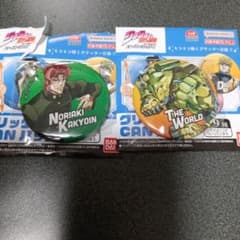 ジョジョ 第3部 ザ・ワールド 花京院典明 グリッター 缶バッジ JOJO