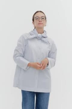 yori ヨリ セーラーカラーリボンシャツ ブラウス - メルカリ