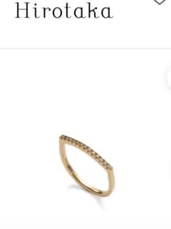 Hirotaka⭐︎ヒロタカ⭐︎GOSSAMER U シェープ ダイヤモンド リング