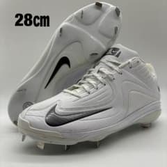 NIKE 野球 スパイク 金具 ホワイト 28㎝ 山本由伸 軽量 ミドルカット