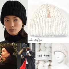 THE ROW ザ ロウ《肉厚カシミヤ100%》ニットキャップ 帽子 E4209
