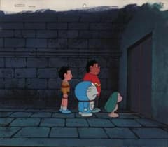 ドラえもん」劇場版アニメ背景画付きセル画額縁入り - メルカリ