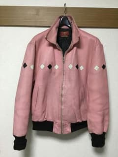 クリームソーダ ピンク 革ジャン レザー ダイヤ ピンクドラゴン - メルカリ