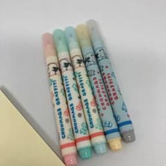 ちょんまげグラフィティ San-X カラーペン 昭和レトロ ファンシー 5本