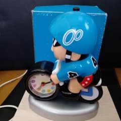 ケイリンマン 目覚まし時計 フィギュア 青 4番車 打鐘 競輪 箱付き