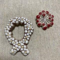 小菅幸子 ブローチ くるん Atelier Tone 下川 陽子 小さな実 陶器