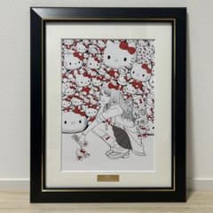 伊藤潤二×サンリオキャラクターズ 複製原画 ギャル富江×ハローキティ