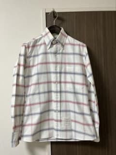 THOMBROWNEボタンダウンシャツ トリコロール - メルカリ