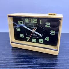 ジャンク品 昭和レトロ 当時物 東京時計 シリコン時計 置時計 目覚まし