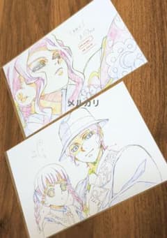 鬼滅の刃 ufotable カフェ 原画 ポストカード 鬼舞辻無惨 2点セット