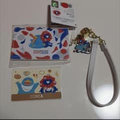 a*a様 ICOCA 大阪万博 ミャクミャク イコちゃん 合皮パスケースセット