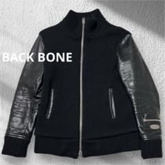 BACK BONE バックボーン 袖革レザージャケット 袖革ライダース