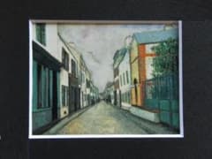 モーリス・ユトリロ、【サンノワ通り】、高級画集画、状態良好、新品