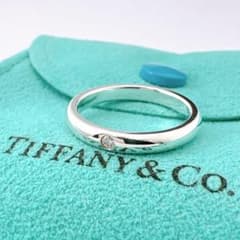 極美品 オールドティファニー スタッキングバンド ダイヤ 11.5号