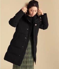 新品 Dantonダントン ファー付き ロングダウンジャケット ブラック38M