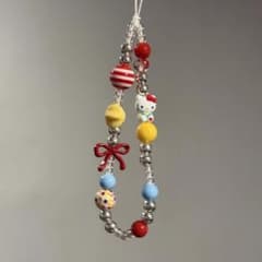 ハローキティ カラフル携帯ストラップ - メルカリ