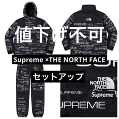 シュプリームノースフェイスセットアップ上 L下Ssupremesteeptech