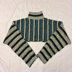 waste yarn project ニットポンチョ - メルカリ