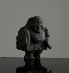 古い大黒天像 木彫 江戸後期〜明治頃 約6㎝】民藝七福神仏像骨董郷土