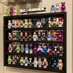 BE@RBRICK100％ 48体収納ケース 木製 ブラック ハンドメイド② - メルカリ